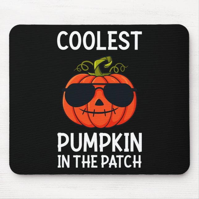 Halloween Coolest Pumpkin in Patch Roligt Boys Gi Musmatta (Framsidan)