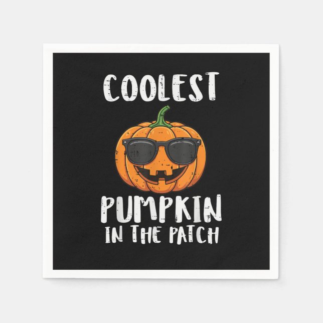 Halloween Coolest Pumpkin Patch Costume Men Boys K Pappersservett (Framsidan)