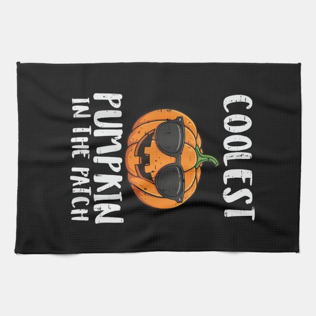 Halloween Coolest Pumpkin Patch Kostym Män Pojkar  Kökshandduk (Horisontell)