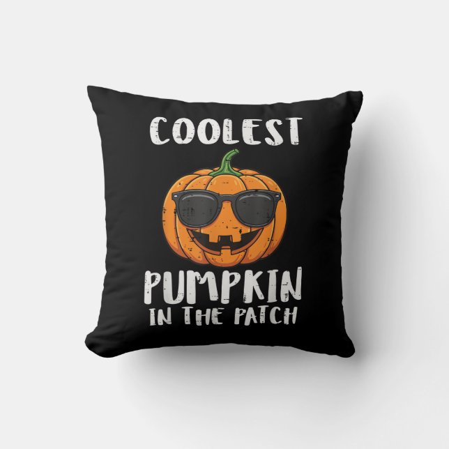 Halloween Coolest Pumpkin Patch Kostym Män Pojkar  Kudde (Framsida)