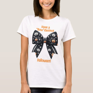 Halloween Coquette "bow"dacious design T Shirt