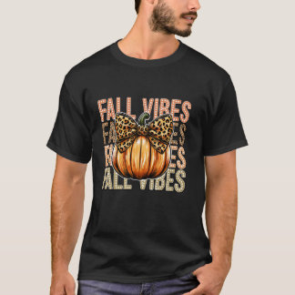 Halloween Coquette Bow Pumpkin Fall Vibes Spooky M T Shirt