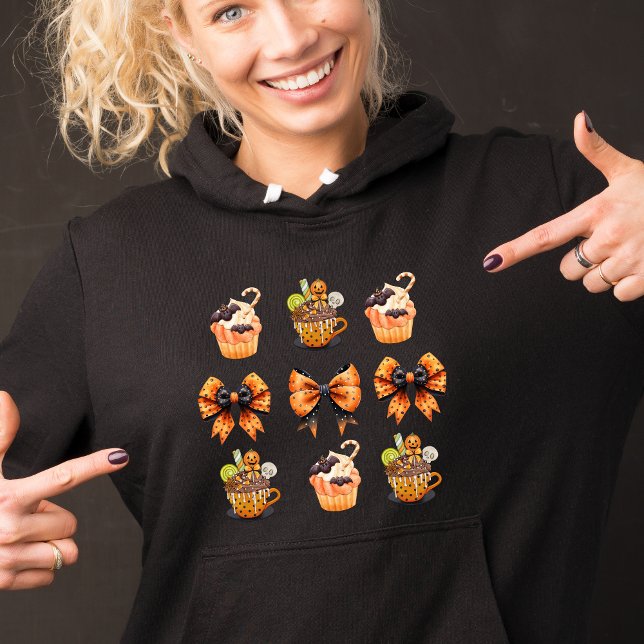 Halloween Coquette Cupcoa och Ribbon T Shirt (Skapare uppladdad)