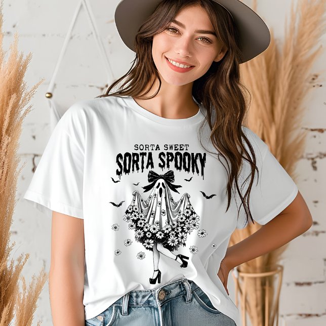 Halloween Coquette Funny Spooky Ghost T Shirt (Skapare uppladdad)