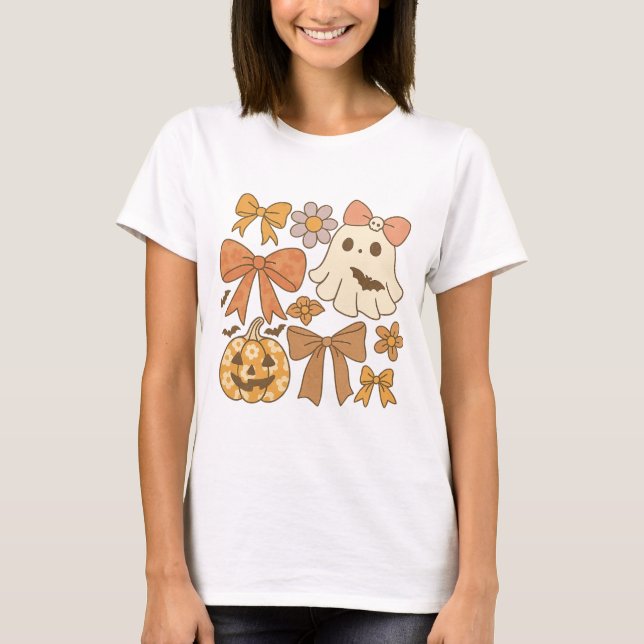 Halloween coquette ghost png • halloween 2025 png  t shirt (Framsida)