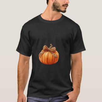 Halloween Coquette Pumpkin Patch Girly Cheetah Pri T Shirt