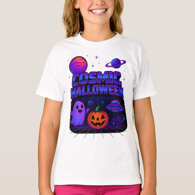 Halloween Cosmic Clothes Space Galaxy Unisex T Shirt (Framsida)