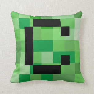 Halloween Cosplay Initial Brev C RPG Gamer Pixel Kudde