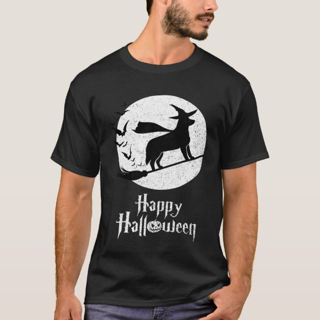 Halloween Costume Australian Red Heeler Hund T Shirt (Framsida)