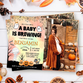 Halloween Costume Baby Shower Party Photo Inbjudningar