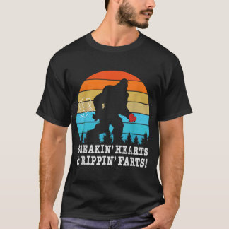 Halloween Costume Bigfoot Breaking Hearts and Ripp T Shirt