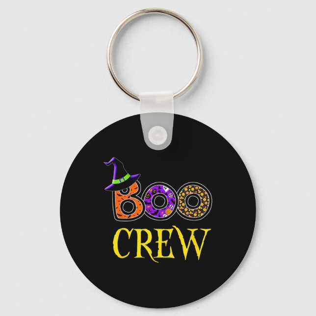 Halloween Costume Boo Crew Nyckelring (Framsida)