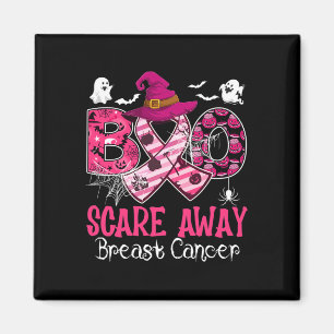 Halloween Costume Boo Skrämmer abway Breast Cancer Magnet