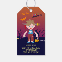 Halloween Costume Boy Födelsedagsfest Presentetikett