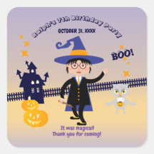 Halloween Costume Boy Wizard Födelsedagsfest