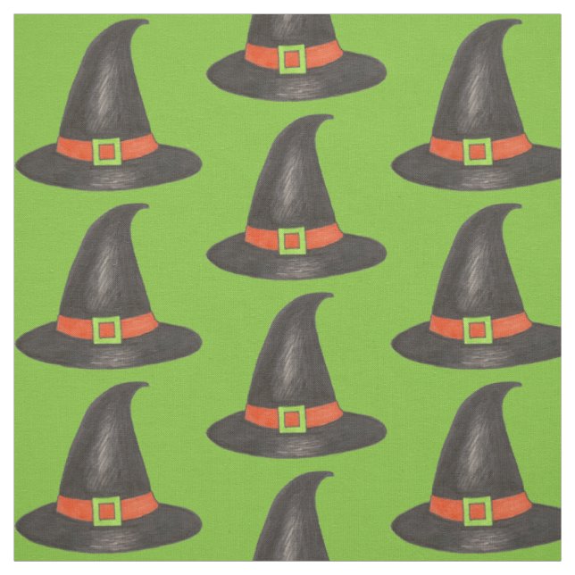 Halloween Costume Bus eller godis Witch Hat Tyg (Provkarta)