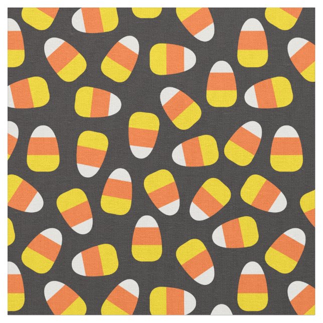 Halloween Costume Candy corn Patterned Tyg (Närbild)