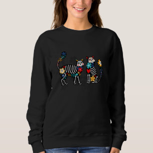 Halloween Costume Cat Kitten Dia de los Muertos T Shirt