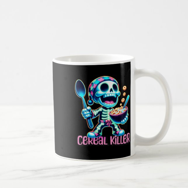Halloween Costume Cereal Killer Funny Breakfast Ce Kaffemugg (Höger)
