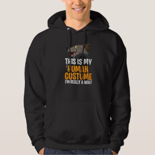 Halloween Costume Det här är min mänskliga dräkt j Hoodie