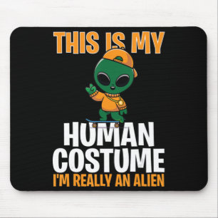 Halloween Costume Det här är min mänskliga dräkt j Musmatta
