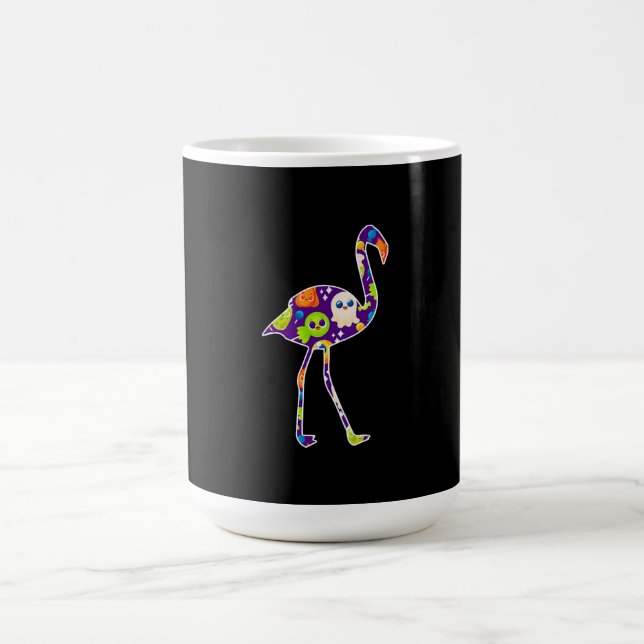 Halloween Costume Flamingo Ghost Candy Gift Kaffemugg (Center)