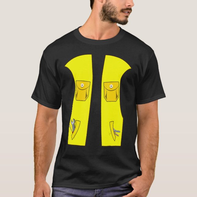 Halloween Costume För barn Vuxnas Trucker Costume T Shirt (Framsida)