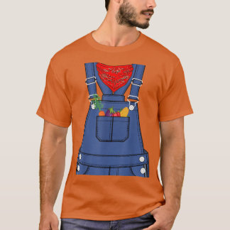 Halloween Costume For Kids Adults Farmer Costume  T Shirt