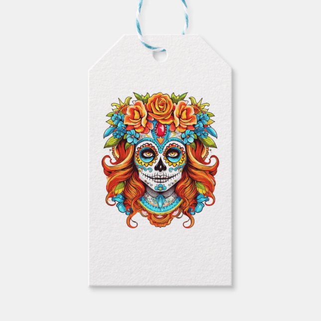 Halloween Costume för manar and Women - La Catrina Presentetikett (Framsidan)