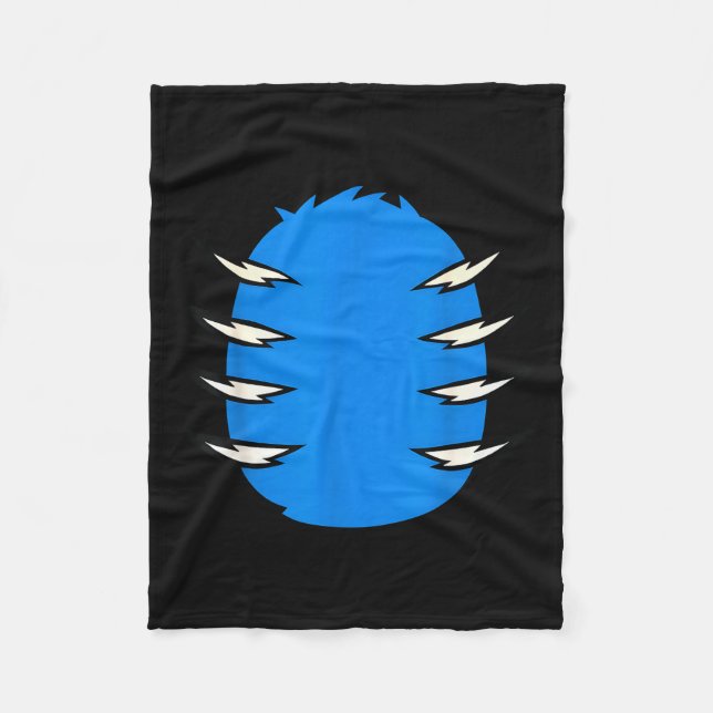 Halloween Costume Funny Blue Tiger Diy Group Match Fleecefilt (Framsidan)