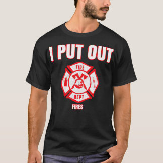 Halloween Costume Funny Firefighter jag släcker el T Shirt