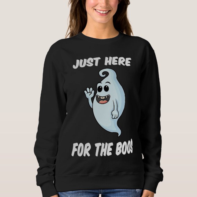 Halloween Costume Ghost Here for the Boos T Shirt (Framsida)