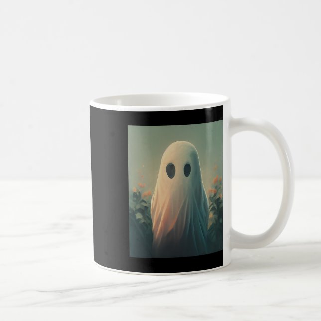 Halloween Costume Ghost i Forest Gothic Kaffemugg (Höger)