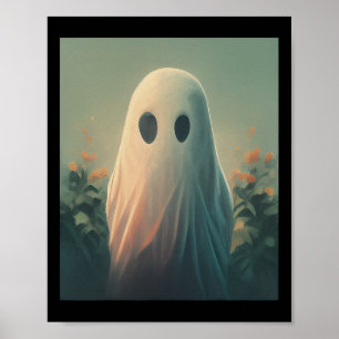 Halloween Costume Ghost i Forest Gothic Poster