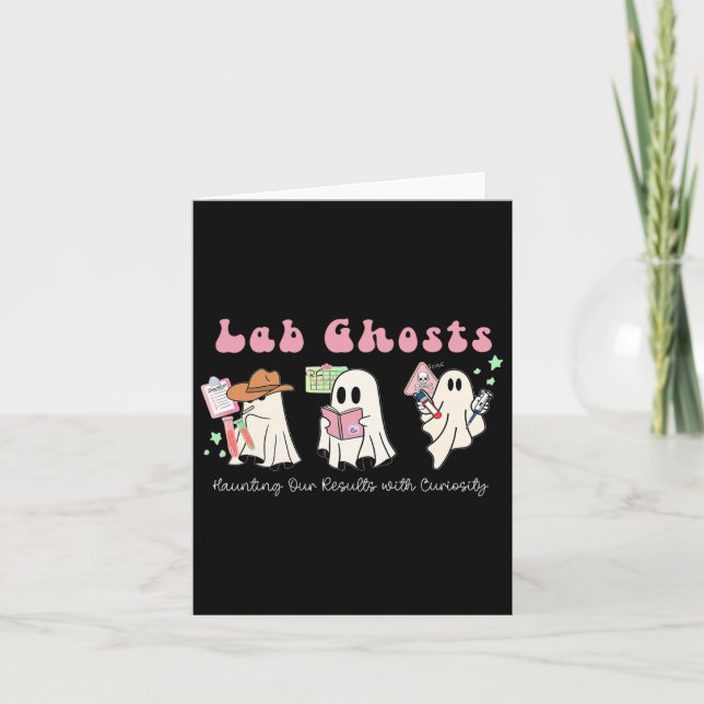 Halloween Costume Ghost Teacher Laboratory Lab Tec Kort (Framsida)