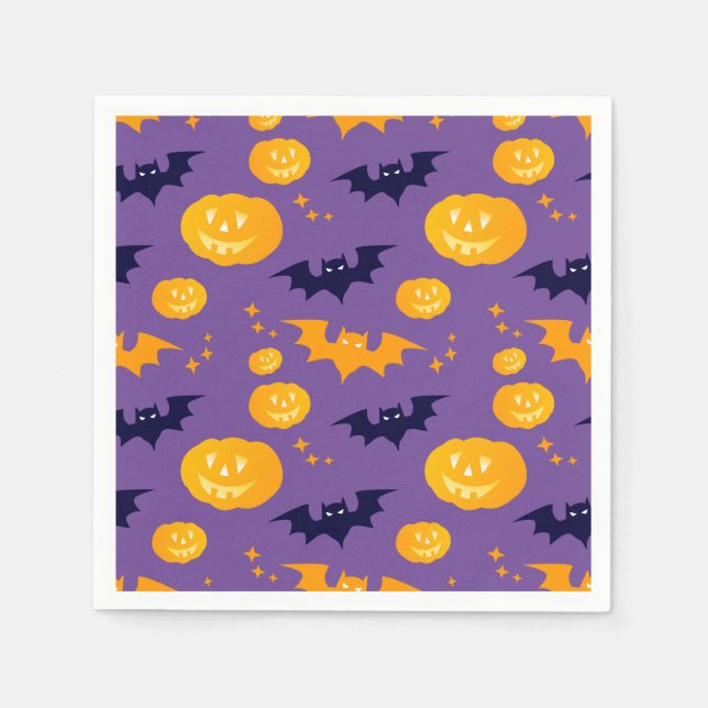 Halloween Costume Girl Witch Födelsedagsfest Pappersservett (Framsidan)