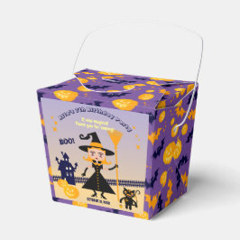 Halloween Costume Girl Witch Födelsedagsfest Presentaskar