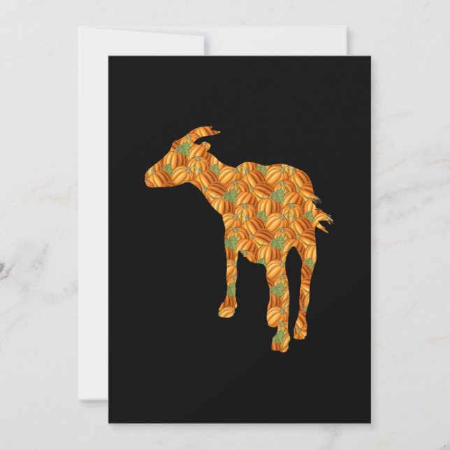 Halloween Costume Goat Gift Spara Datumet (Framsida)