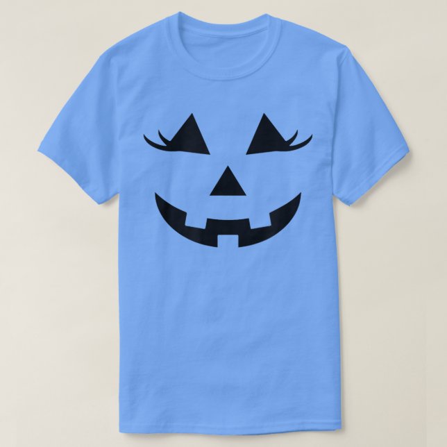 Halloween Costume Jack O' Lantern Pumpkin Face  T Shirt (Design framsida)
