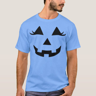 Halloween Costume Jack O' Lantern Pumpkin Face  T Shirt