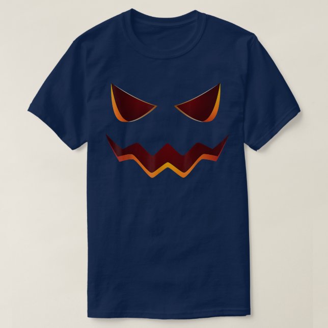 Halloween Costume Jack O' Lantern Pumpkin Face Wom T Shirt (Design framsida)