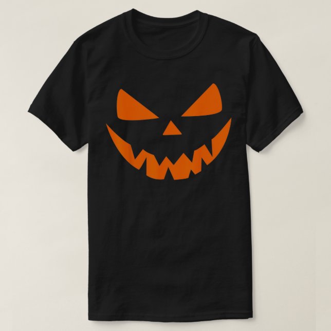 Halloween Costume Jack O' Lantern Pumpkin Face Wom T Shirt (Design framsida)