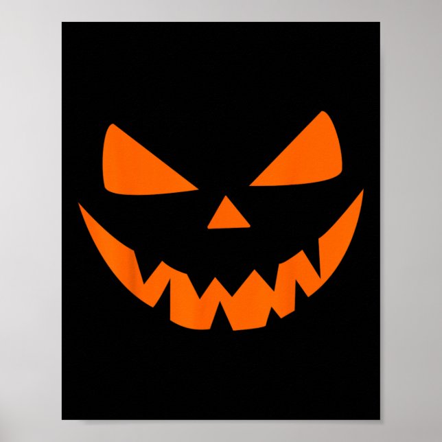 Halloween Costume Jack O'Lantern Pumpkin Ansikte W Poster (Framsidan)