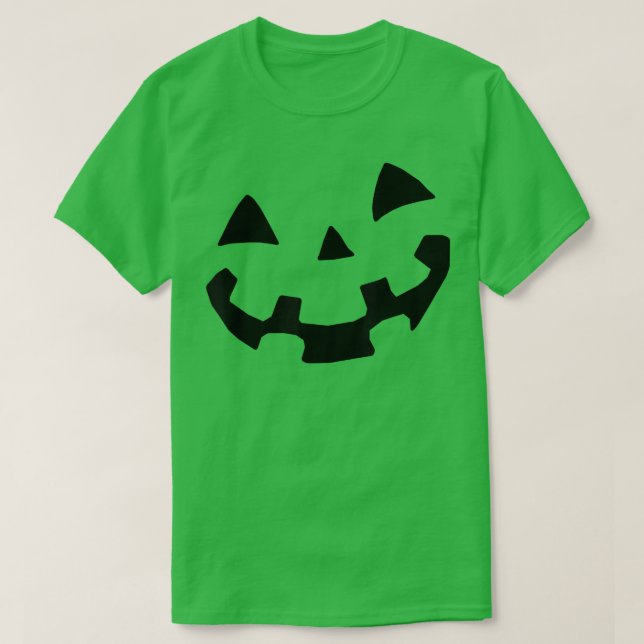 Halloween Costume Jack O'Lantern Pumpkin Ansikte W T Shirt (Design framsida)