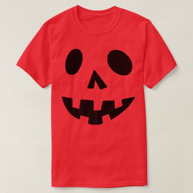 Halloween Costume Jack O'Lantern Pumpkin Ansikte W T Shirt (Design framsida)