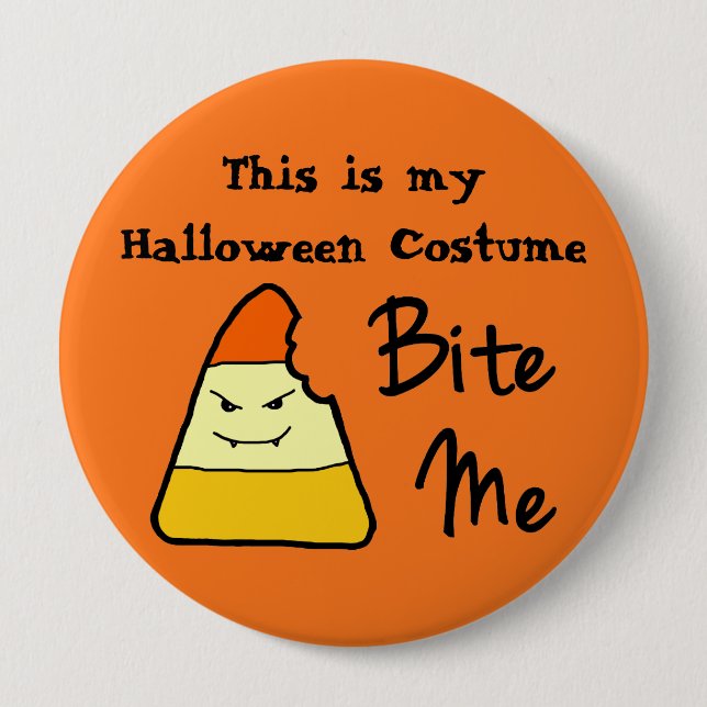 Halloween Costume Large Button Knapp (Framsida)