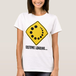 Halloween Costume Loading Gult Road Sign T Shirt