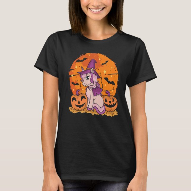 Halloween Costume Magic Witchcraft Cute Witch Un T Shirt (Framsida)