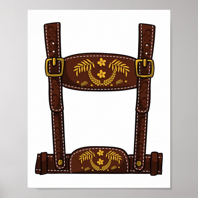Halloween Costume - Manar Lederhosen Poster (Framsidan)