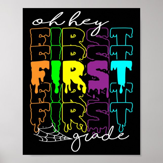 Halloween Costume Oh First Klass Teacher Stud Poster (Framsidan)